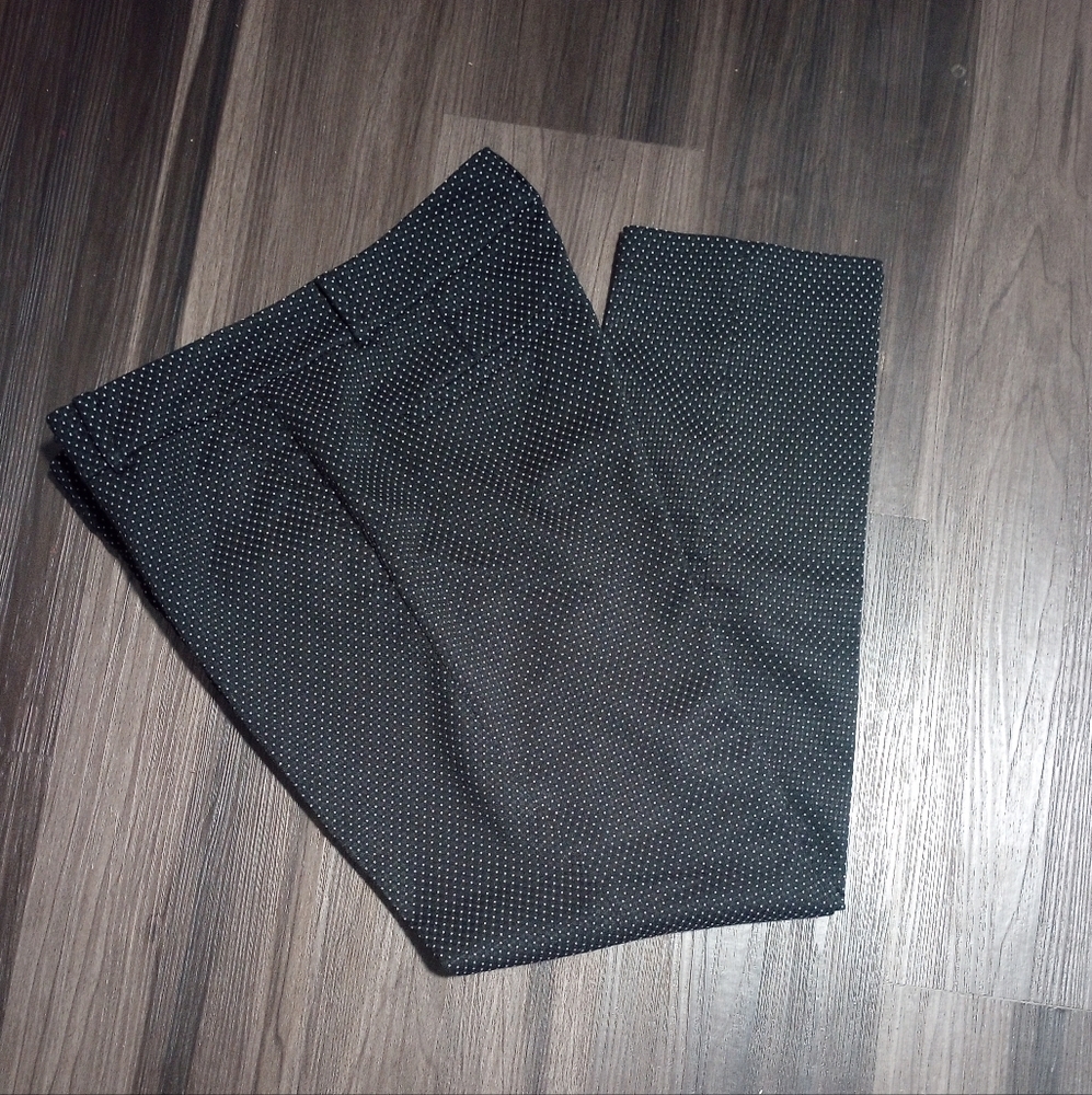 Ann Taylor Navy Polka Dot Blue Pants - Picture 3 of 8